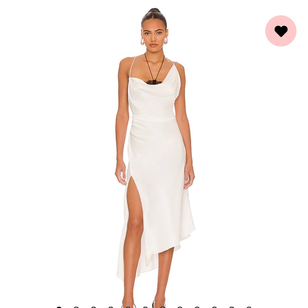 NWT Azaria Midi Dress in White & Black